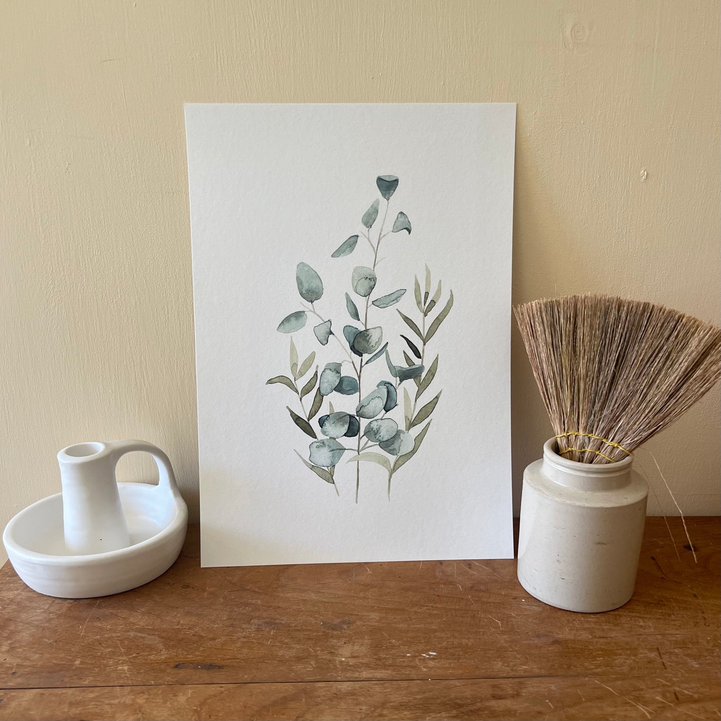 Eucalyptus Stem Collection Watercolour Print