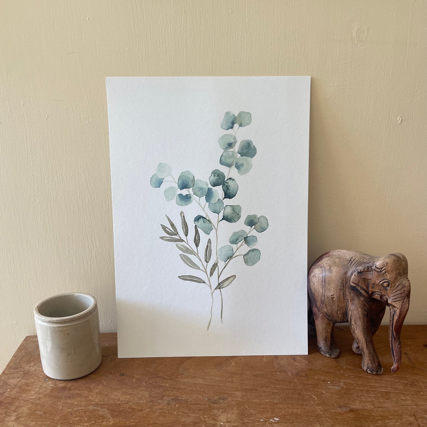 Eucalyptus Stems Watercolour Print