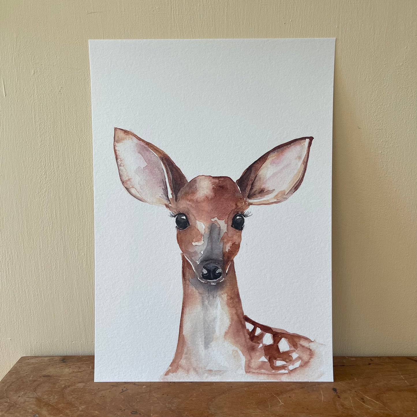 Fawn Watercolour Print