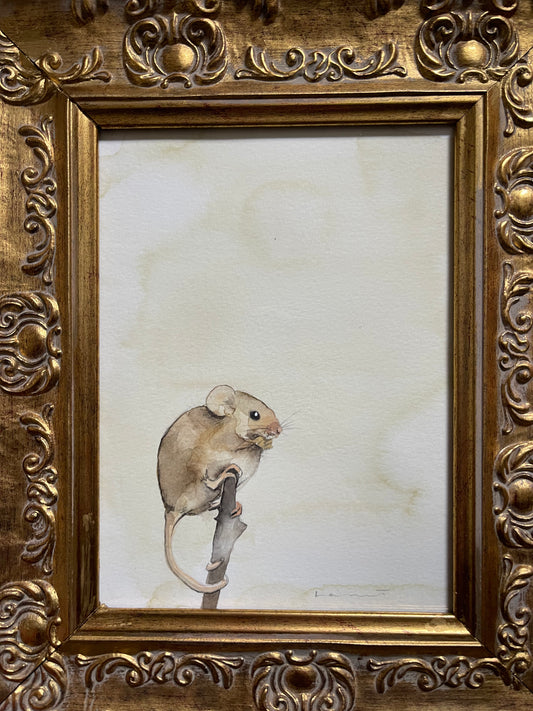 'On The Look Out' original watercolour