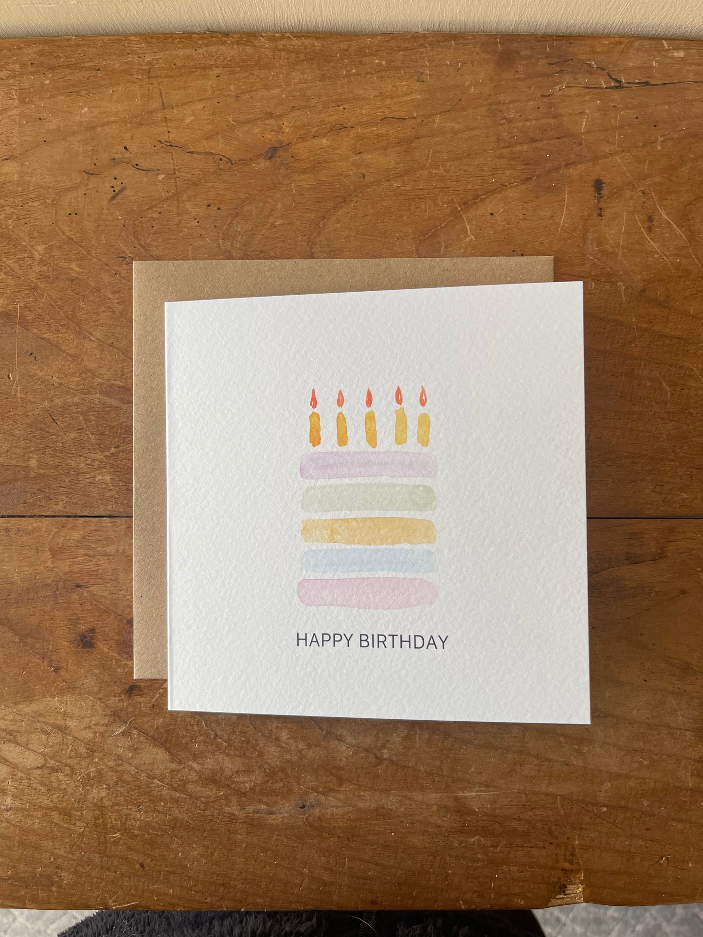 Happy Birthday Cake Card