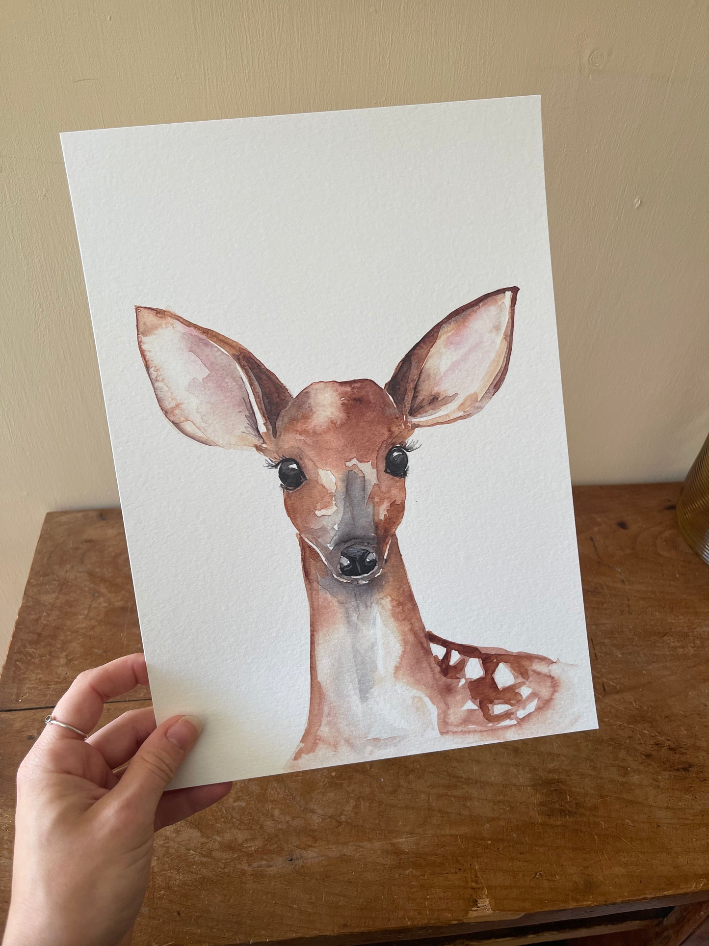 Fawn Watercolour Print