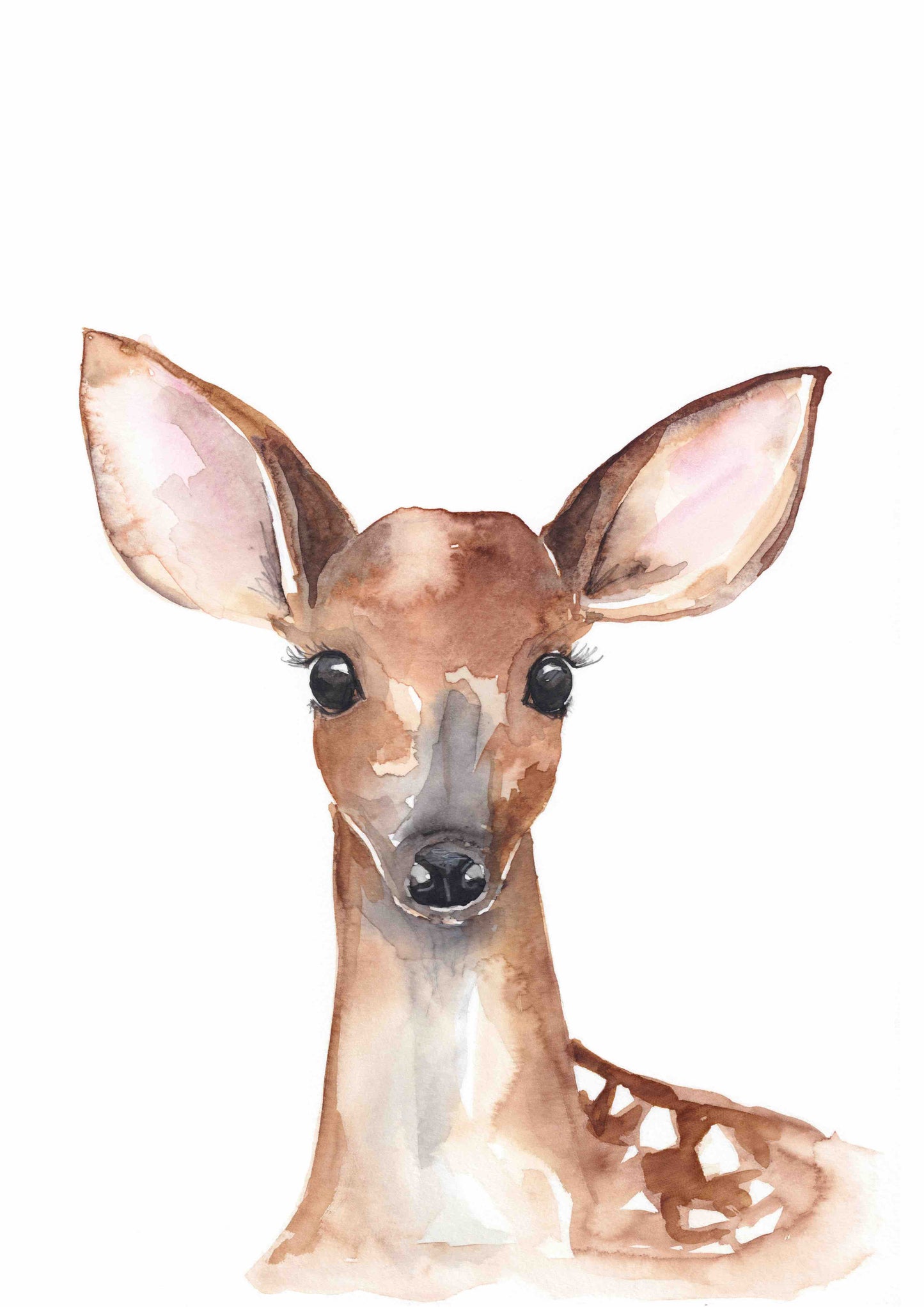 Fawn Watercolour Print